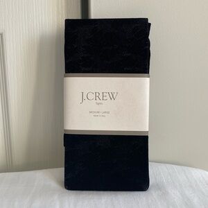 J.Crew Patterned Black Tights - M/L
